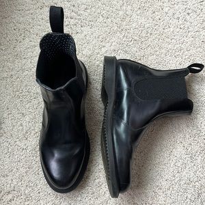 Black leather doc Martins